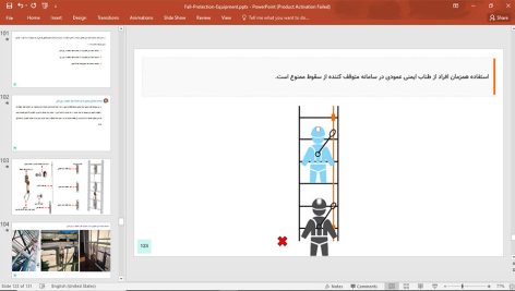 تجهیزات حفاظت فردی کار در ارتفاع